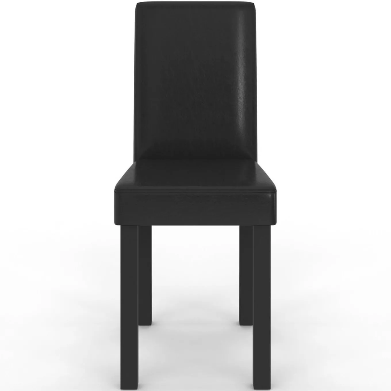 IDMarket Lot de 6 chaises noires design* Collection Contemporaine|Salle À Manger Complète