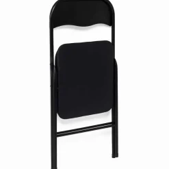 IDMarket Lot de 6 chaises noires pliables d’intérieur* Salle À Manger Complète|Tables Et Chaises