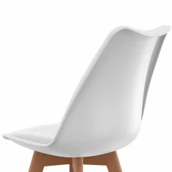 IDMarket Lot de 6 chaises scandinaves blanches* Collection Scandinave|Salle À Manger Complète