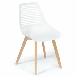 IDMarket Lot de 6 chaises scandinaves dépareillées dossier ajouré* Collection Scandinave|Salle À Manger Complète