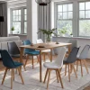 IDMarket Lot de 8 chaises scandinaves 4 couleurs* Collection Scandinave|Salle À Manger Complète