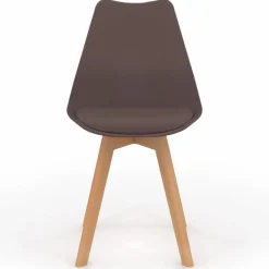 IDMarket Lot de 6 chaises scandinaves mix color taupe, beige et blanc* Collection Scandinave|Chaises