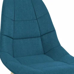 IDMarket Lot de 6 chaises scandinaves en tissu mix color beige, gris clair, bleu canard et gris foncé* Collection Scandinave|Salle À Manger Complète