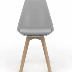 IDMarket lot de 6 chaises scandinaves gris foncé et gris clair mix color* Collection Scandinave|Chaises