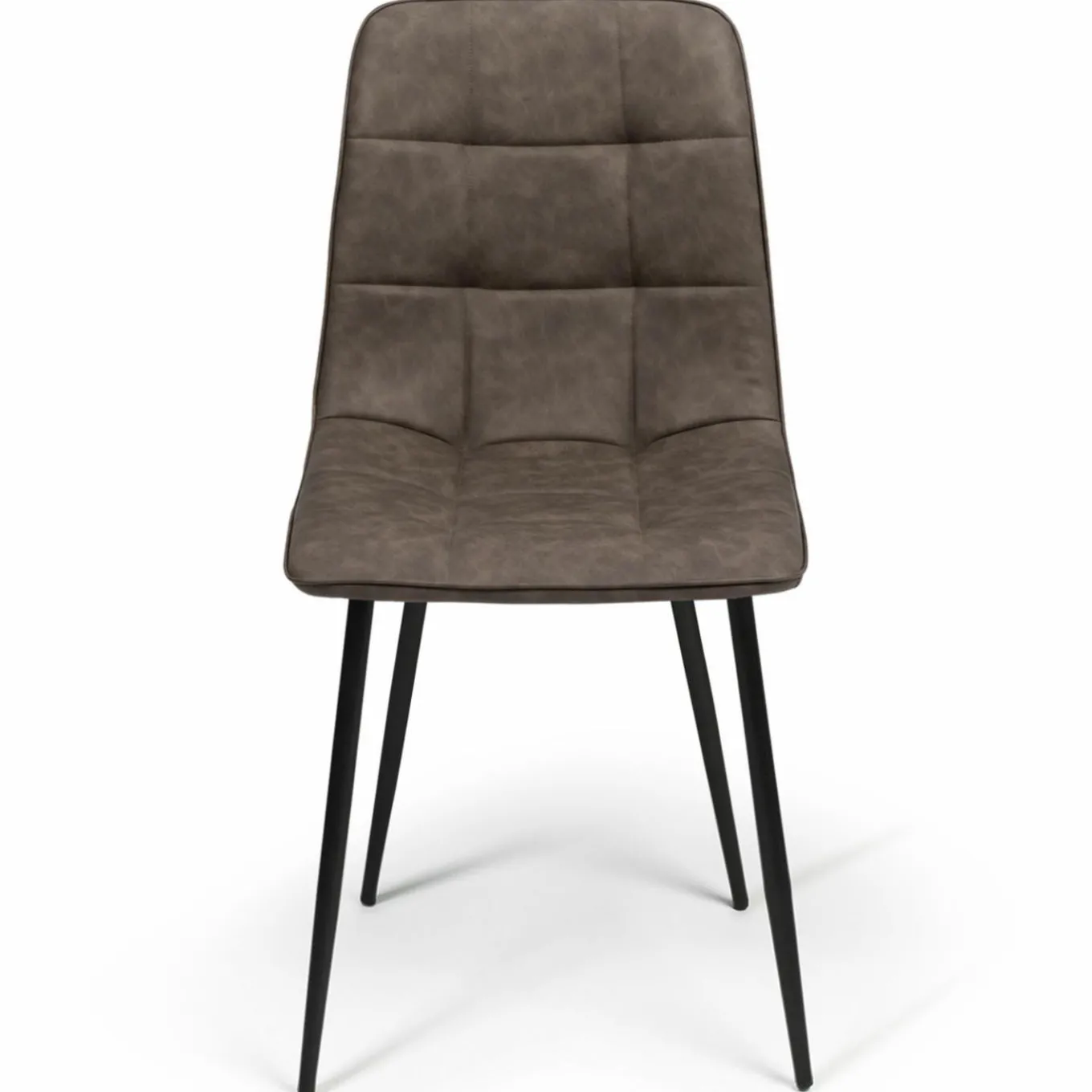 IDMarket Lot de 6 chaises vintage en PU marron* Collection Vintage|Collection Moderne