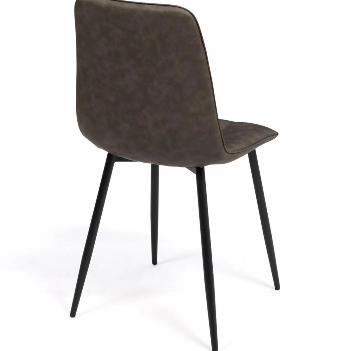 IDMarket Lot de 6 chaises vintage en PU marron* Collection Vintage|Collection Moderne