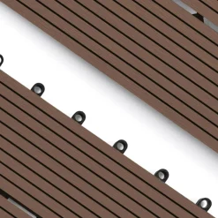 IDMarket Lot de 5 dalles de terrasse rectangulaires clipsables de 60 x 30 cm* Revêtement Sol Extérieur