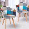 IDMarket Lot de 2 fauteuils scandinaves multicolores* Collection Agencement Magasin|Collection Scandinave