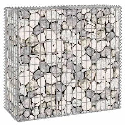 IDMarket Lot de 2 gabions pour pierre 100x30x80 cm en acier pour jardin* Bordures De Jardin