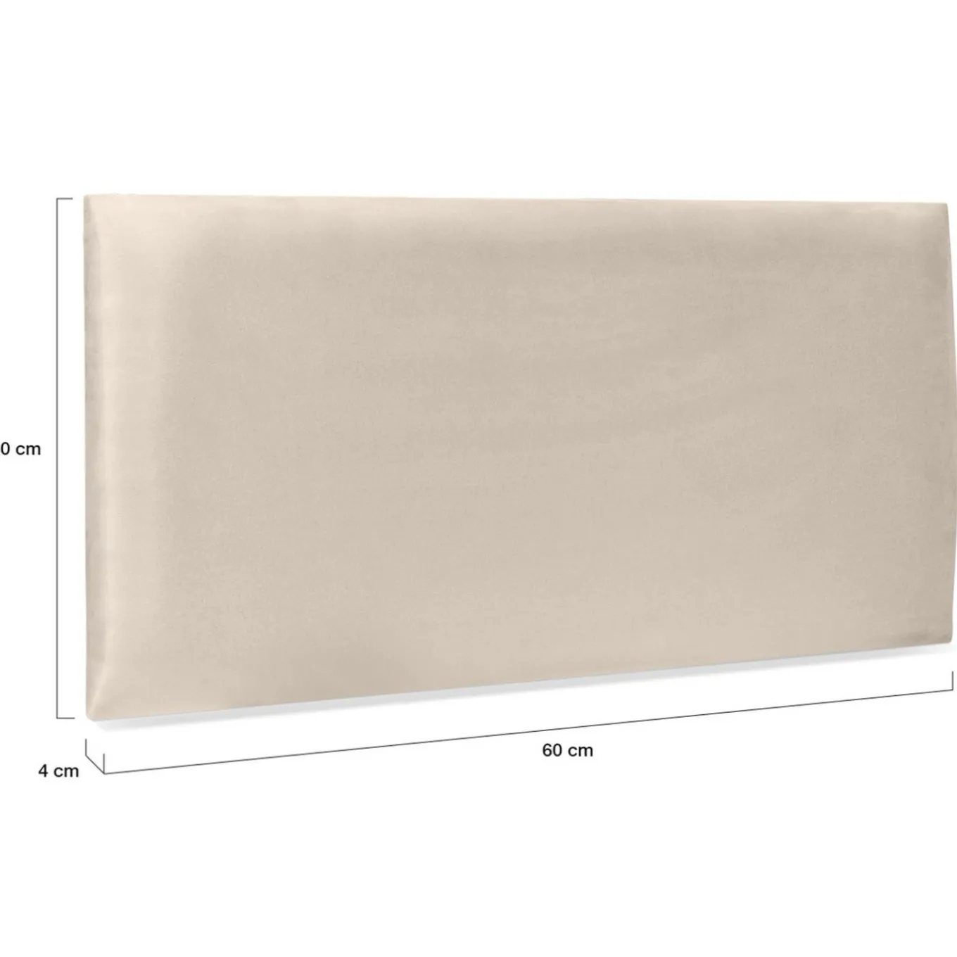 IDMarket Lot de 6 panneaux muraux pour tête de lit 180 cm en tissu effet suédé beige* Collection Moderne|Chambre Complète Adulte