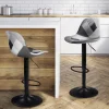 IDMarket Lot de 2 tabourets de bar noirs réglables patchworks noirs, gris et blancs* Collection Contemporaine|Tabourets De Bar