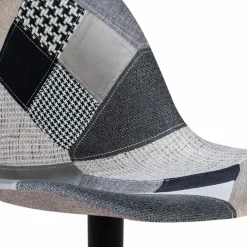 IDMarket Lot de 2 tabourets de bar noirs réglables patchworks noirs, gris et blancs* Collection Contemporaine|Tabourets De Bar