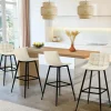 IDMarket Lot de 4 tabourets de bar beige et confortable* Tabourets De Bar|Chaises De Bar