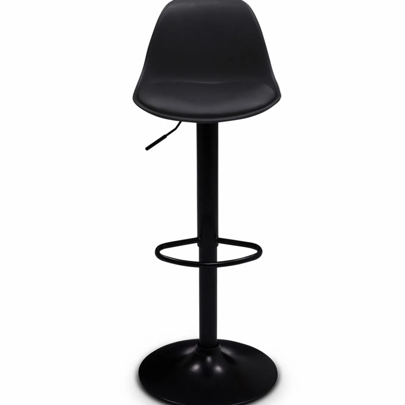 IDMarket Lot de 2 tabourets de bar noir réglables* Collection Contemporaine|Tabourets De Bar