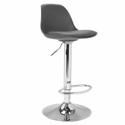 IDMarket Lot de 2 tabourets de bar Karl design gris* Collection Contemporaine|Tabourets De Bar