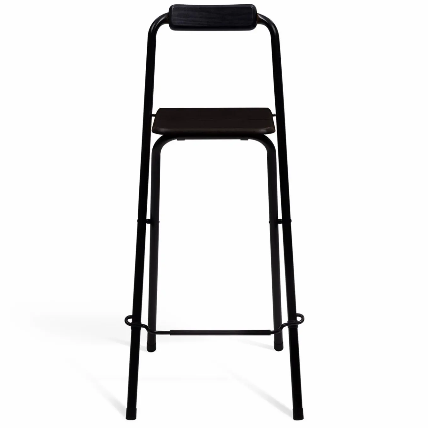 IDMarket Lot de 4 tabourets hauts pliants noirs* Collection Contemporaine|Tabourets De Bar