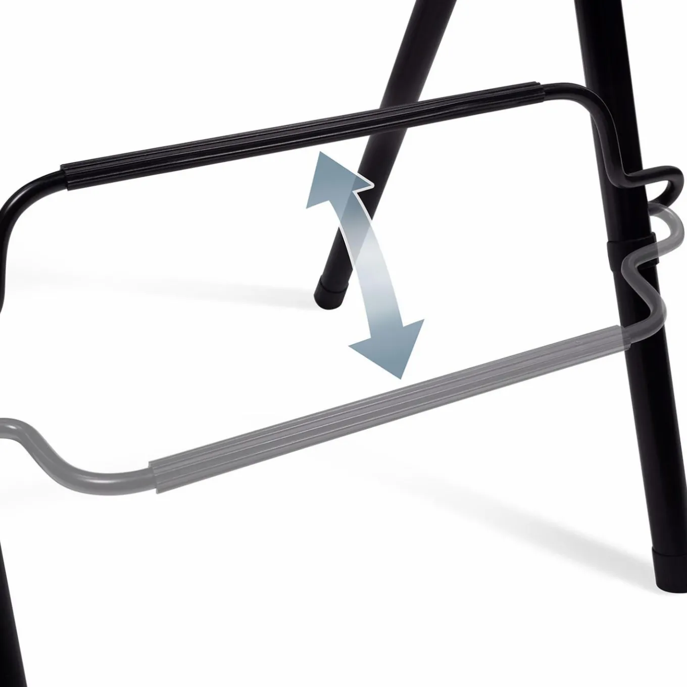 IDMarket Lot de 4 tabourets hauts pliants noirs* Collection Contemporaine|Tabourets De Bar