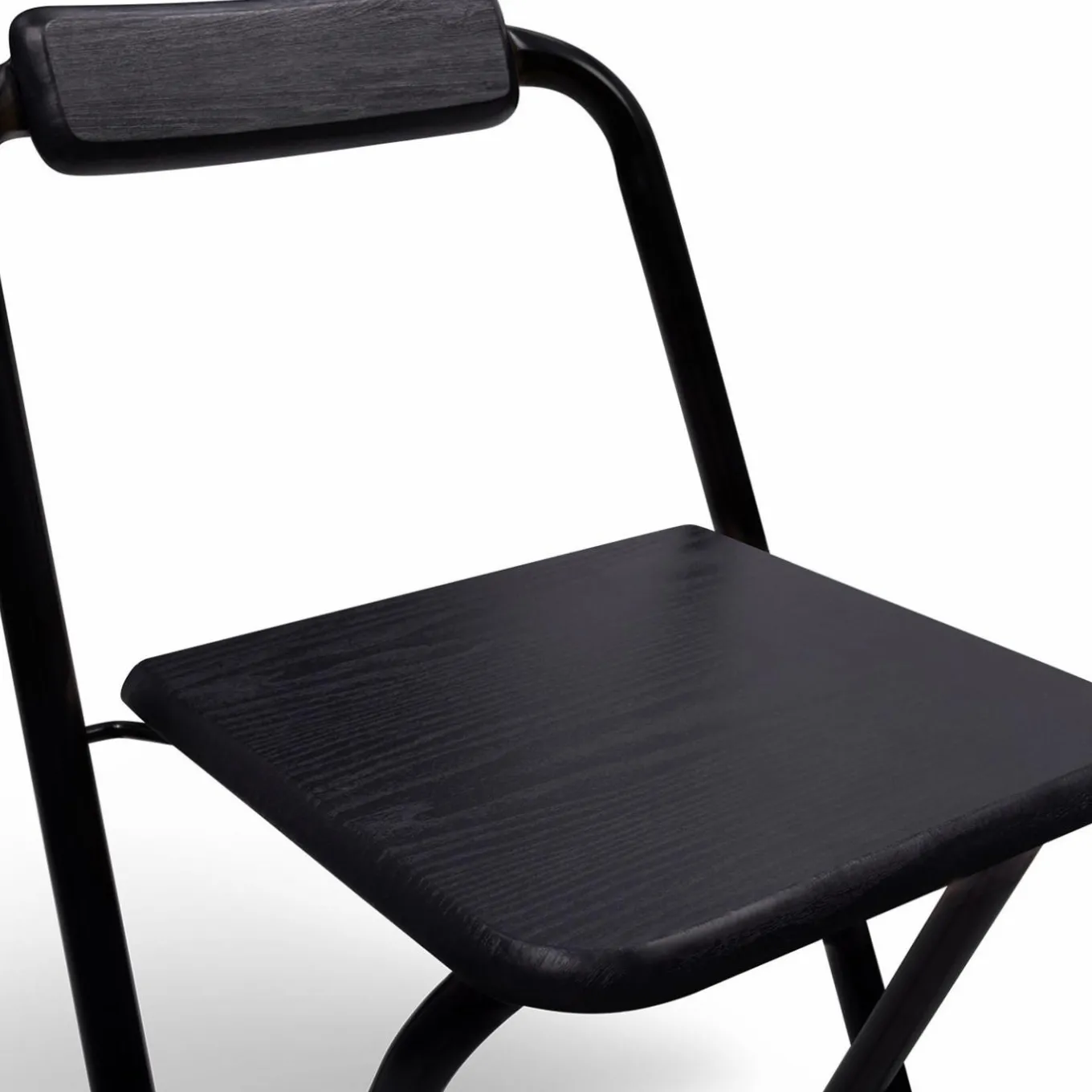 IDMarket Lot de 4 tabourets hauts pliants noirs* Collection Contemporaine|Tabourets De Bar