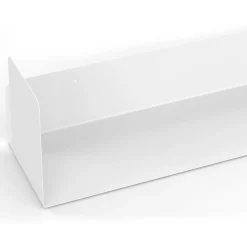 IDMarket Lot de 4 étagères blanches 60x15 cm pour livres* Etagères|Collection Industrielle