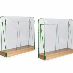 IDMarket Lot de 2 tunnels à tomates 1,20 m* Serres À Tomates Et Équipement Du Potager|Serres