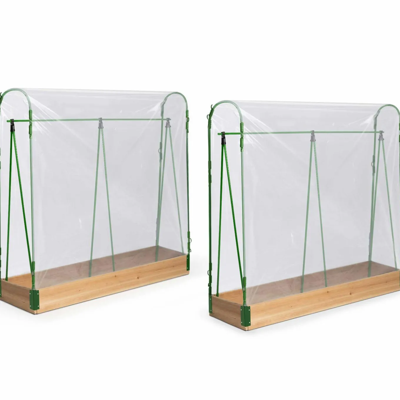 IDMarket Lot de 2 tunnels à tomates 1,20 m* Serres À Tomates Et Équipement Du Potager|Serres