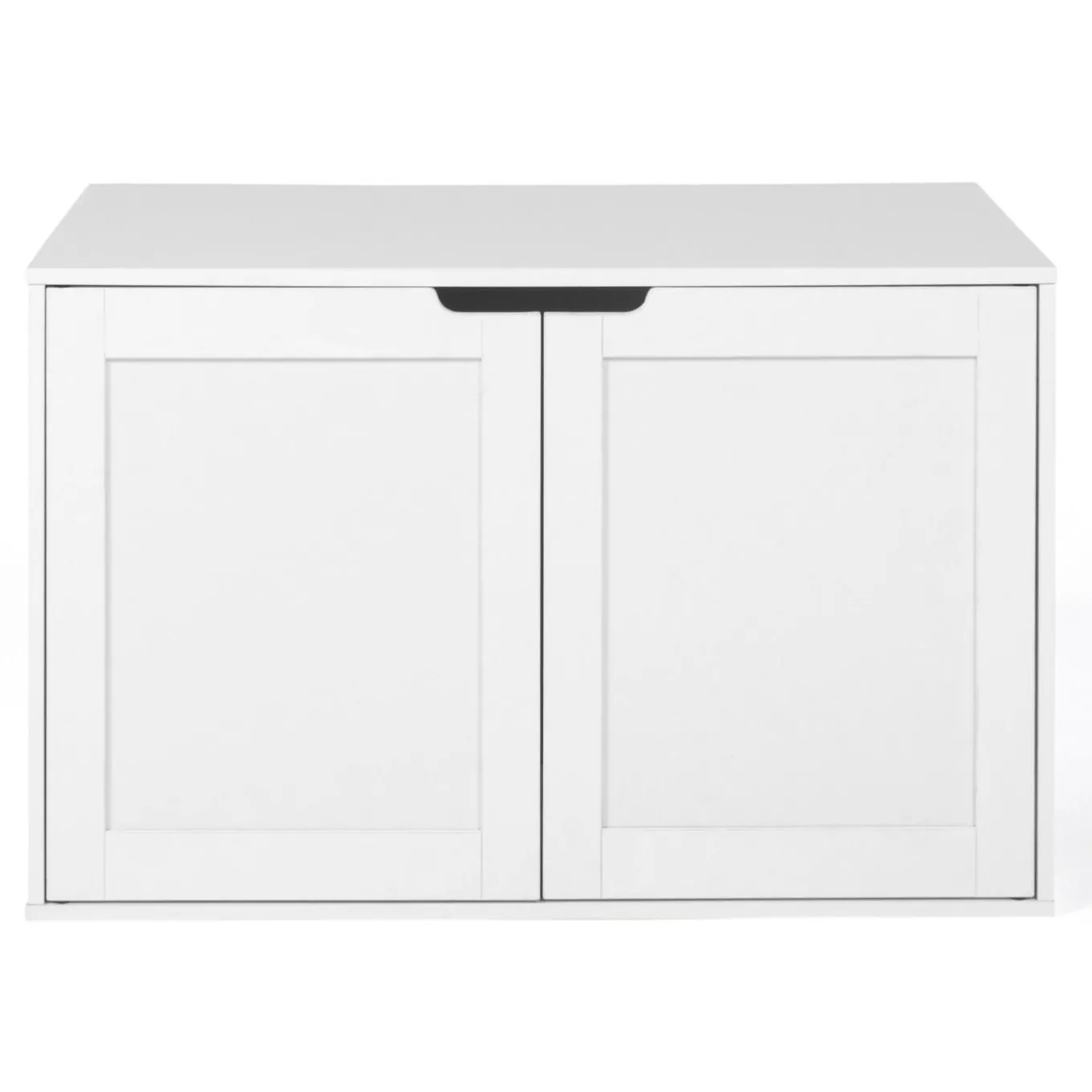 IDMarket Maison de toilette pour chat - cache-litière avec doubles portes blanc* Niches Pour Chat|Accessoires Animaux