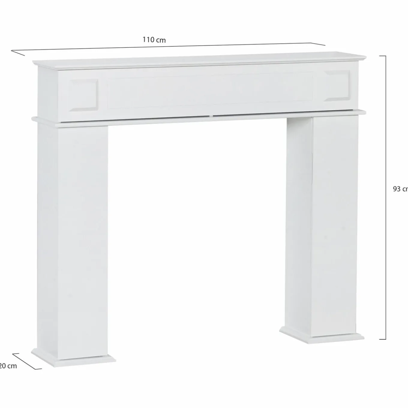 IDMarket Manteau de cheminée console décorative avec rangement* Accessoires Cheminée|Décoration Et Accessoires