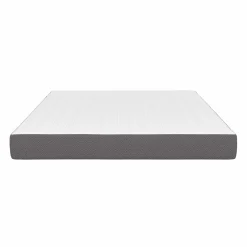 IDMarket Matelas 160x200 cm à mémoire de forme épaisseur 20 cm blanc et gris* Collection Contemporaine|Chambre Complète Adulte