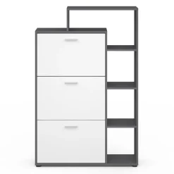 IDMarket Meuble à chaussures 3 portes avec étagère* Meubles Hauts|Petits Meubles