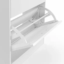 IDMarket Meuble à chaussures blanc 2 portes* Meubles Blancs|Meubles À Chaussures