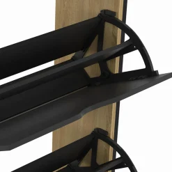 IDMarket Meuble à chaussures industriel avec 4 portes* Meubles À Chaussures|Vestiaires Et Meubles D'Entrée