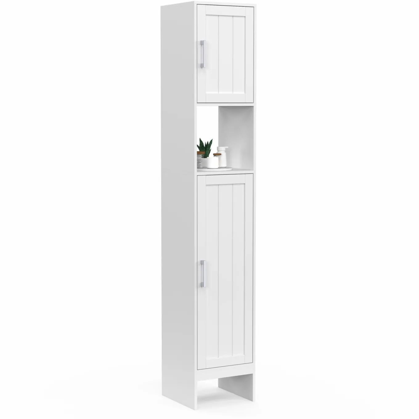 IDMarket Meuble colonne blanc 170 cm pour salle de bain avec rangement* Meubles Salle De Bain