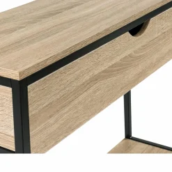 IDMarket Meuble console industrielle bois et métal 90 cm* Meubles Tiroirs|Meubles En Bois