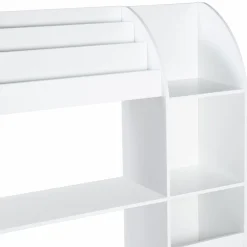 IDMarket Meuble de rangement blanc pour jouets avec étagère bibliothèque*Enfant Meubles Blancs|Collection Agencement Magasin