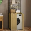 IDMarket Meuble dessus machine à laver fermé design industriel* Rangement Et Accessoires|Séchoirs À Linge
