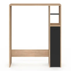 IDMarket Meuble dessus wc placard hêtre noir* Meubles Salle De Bain|Meubles Wc