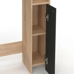 IDMarket Meuble dessus wc placard hêtre noir* Meubles Salle De Bain|Meubles Wc