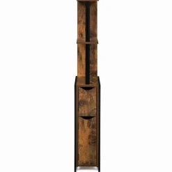 IDMarket Meuble rangement WC style industriel bois effet vieilli* Collection Vintage|Collection Industrielle