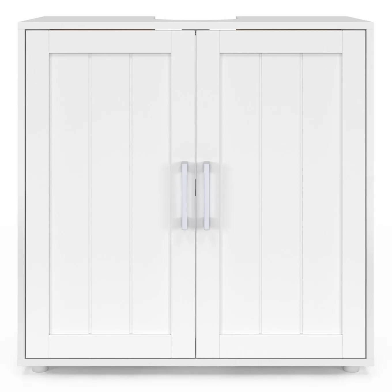 IDMarket Meuble sous-lavabo en bois blanc* Meubles Salle De Bain