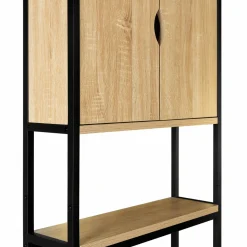 IDMarket Meuble toilette industriel bois et métal* Meubles Hauts|Meubles En Bois