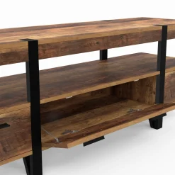 IDMarket Meuble TV 140cm avec rangements* Collection Vintage|Meubles Tv