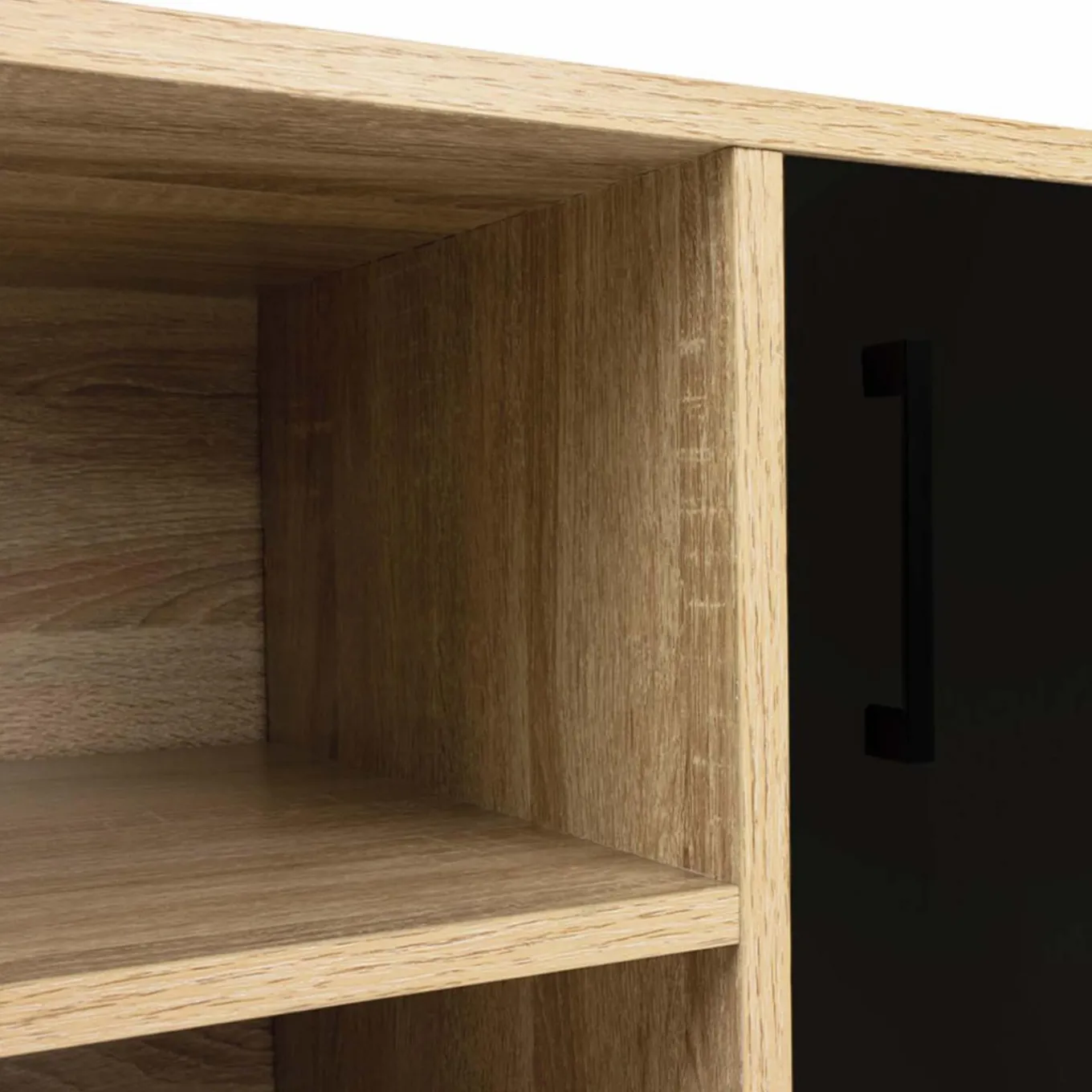 IDMarket Meuble TV industriel métal et bois avec 2 portes* Collection Industrielle|Salon Complet