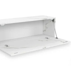 IDMarket Meuble TV suspendu 2 portes bois effet marbre 180 cm* Meubles Tv|Salon Complet