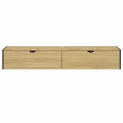 IDMarket Meuble TV suspendu industriel 180 cm avec 2 portes* Meubles Tv