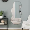 IDMarket Miroir organique contour noir 45 x 100 cm* Décoration Et Accessoires|Collection Métal
