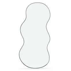 IDMarket Miroir organique contour noir 45 x 100 cm* Décoration Et Accessoires|Collection Métal