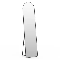 IDMarket Miroir sur pied contour noir 160 x 40 cm* Décoration Et Accessoires|Collection Métal