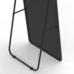 IDMarket Miroir sur pied contour noir 160 x 40 cm* Décoration Et Accessoires|Collection Métal