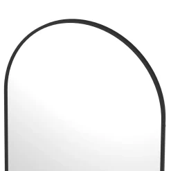 IDMarket Miroir sur pied contour noir 160 x 40 cm* Décoration Et Accessoires|Collection Métal