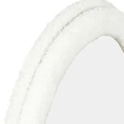 IDMarket Miroir vague en tissu bouclette crème 150 x 50 cm* Décoration Et Accessoires|Collection Moderne